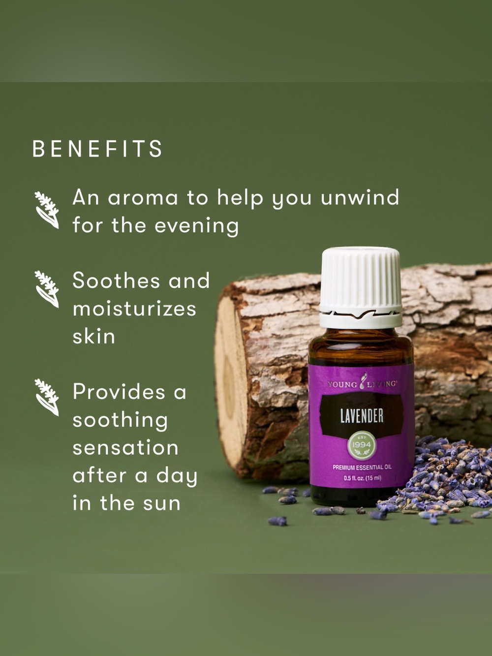 Young Living Lavender Essential Oil - 0.5 fl oz / 15 ml